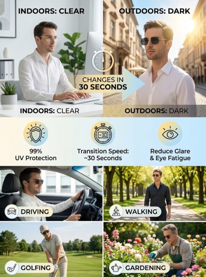 [Jena Optik Technologie] Intelligente Zoom-Gleitsichtbrille | Hochwertige Geschenkbox Lesebrille I Automatische Schärfe für Nah + Fern | 4-in-1 inkl. Sonnenbrille + Blaulichtfilter 👓☀️