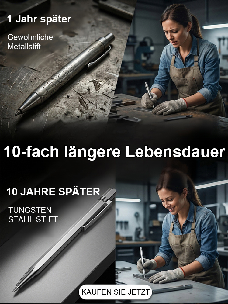 【Anreißen + Schneiden + Markieren + Gravieren】Hartmetall-Markierungs- und Schneidstift