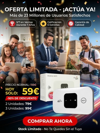 🛡️¡Sin SIM, sin contrato, sin costos ocultos! | Compra única para internet 5G+ gratis de por vida en todo el mundo