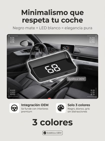 ¡En solo 1 segundo, cualquier auto se convierte en un Navegador con IA!【Copiloto Inteligente HUD】Queda perfecto en cualquier vehículo, ya sea auto, SUV, pickup o camper