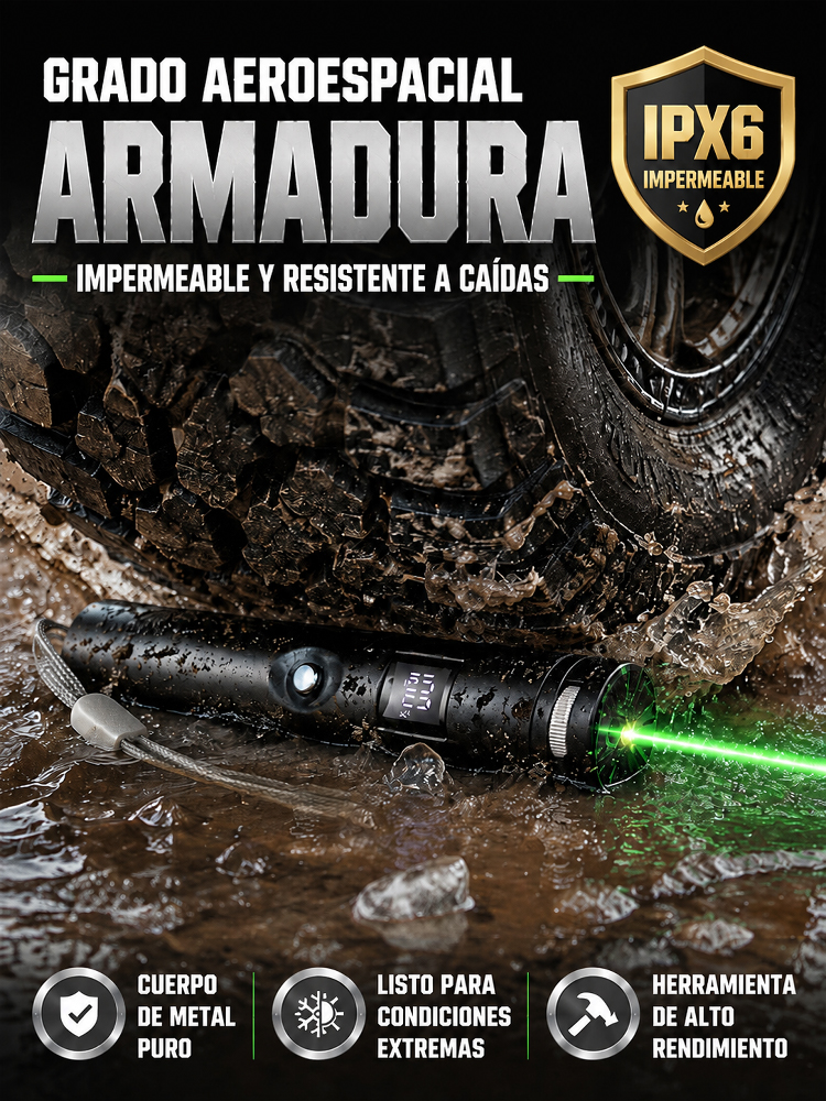 Herramienta óptica manual de haz enfocado 🔥 ¡Derrite latas y prende fuego en 1s! 🚨 Señal SOS con alcance de +1,000m  🛡️ 100% Legal