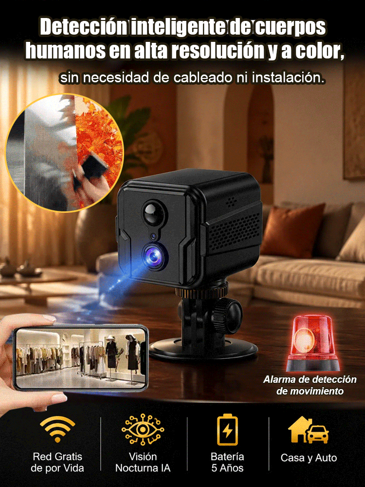 Cámara inteligente de monitoreo remoto 4G X9 en forma de cubo pequeño