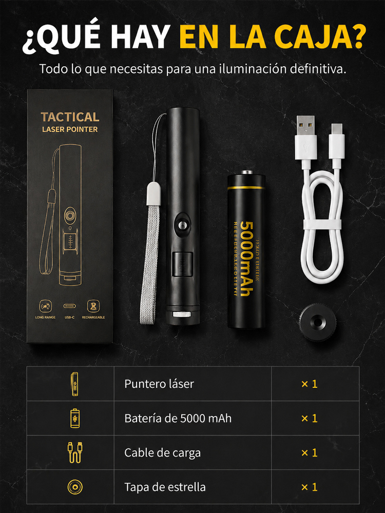 Herramienta óptica manual de haz enfocado 🔥 ¡Derrite latas y prende fuego en 1s! 🚨 Señal SOS con alcance de +1,000m  🛡️ 100% Legal