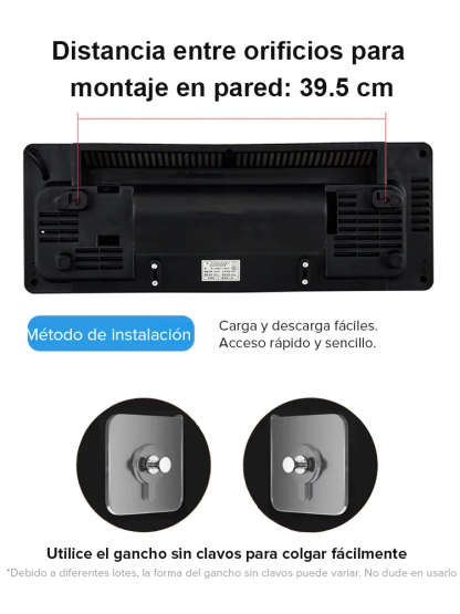 【Sin unidad exterior, instalación libre de perforaciones】Aire acondicionado de pared para uso doméstico, frío y calor