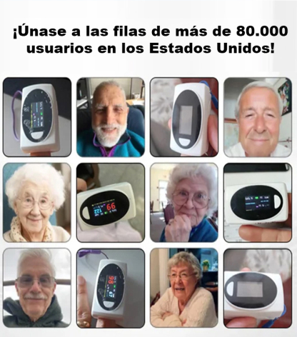 【Precisión del 99.99%】Mide tu glucosa sin pincharte — Monitor avanzado de oxígeno en sangre