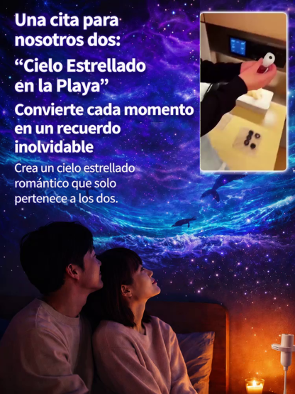 Comauo - Proyector de Océano y Galaxia: Tecnología de proyección 3D de altísima definición. ¡Transforma tu habitación y tu coche en un acuario en solo 1 segundo!