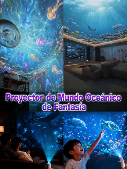 Comauo - Proyector de Océano y Galaxia: Tecnología de proyección 3D de altísima definición. ¡Transforma tu habitación y tu coche en un acuario en solo 1 segundo!