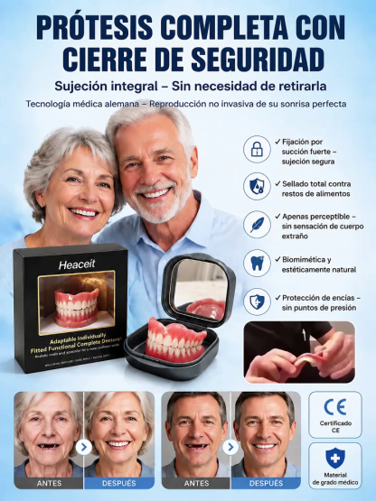 Heaceit - Prótesis dentales termoplásticas revolucionarias. Sin citas, Sin pegamento