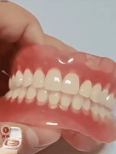 ¡Sin pegamento, sin dentista y sin cita previa! | Ajuste perfecto en 1 minuto【Incluye estuche portátil para dentaduras postizas】 Dentaduras postizas para recuperar tu sonrisa
