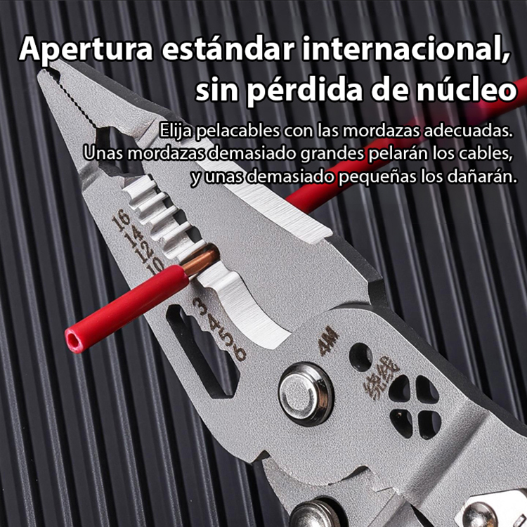 【¡Una sola pieza con ¡14 funciones!】Alicate plegable, probador eléctrico, desarmador y pelacables… ¡todo en uno!