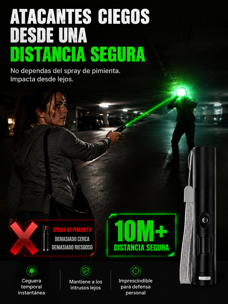 Herramienta óptica manual de haz enfocado 🔥 ¡Derrite latas y prende fuego en 1s! 🚨 Señal SOS con alcance de +1,000m  🛡️ 100% Legal