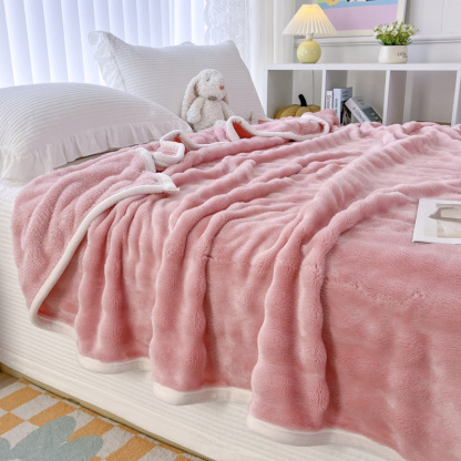 Hochgewicht Blasen Vlies Kaninchenfell Decke