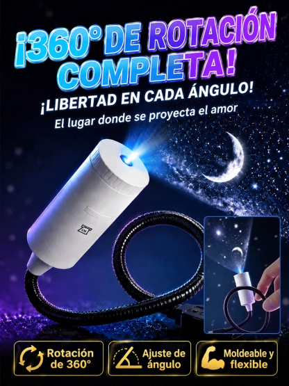 Comauo™ - Proyector de Océano y Galaxia: Tecnología de proyección 3D de altísima definición. ¡Transforma tu habitación y tu coche en un acuario en solo 1 segundo!