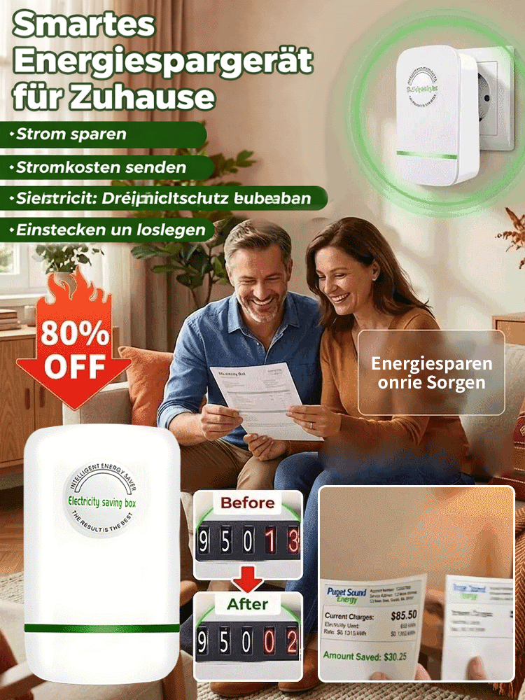 Kein Elektriker, keine Installation, kein Abo – 100% Plug & Play! Haushaltsintelligenter Stromspargerät
