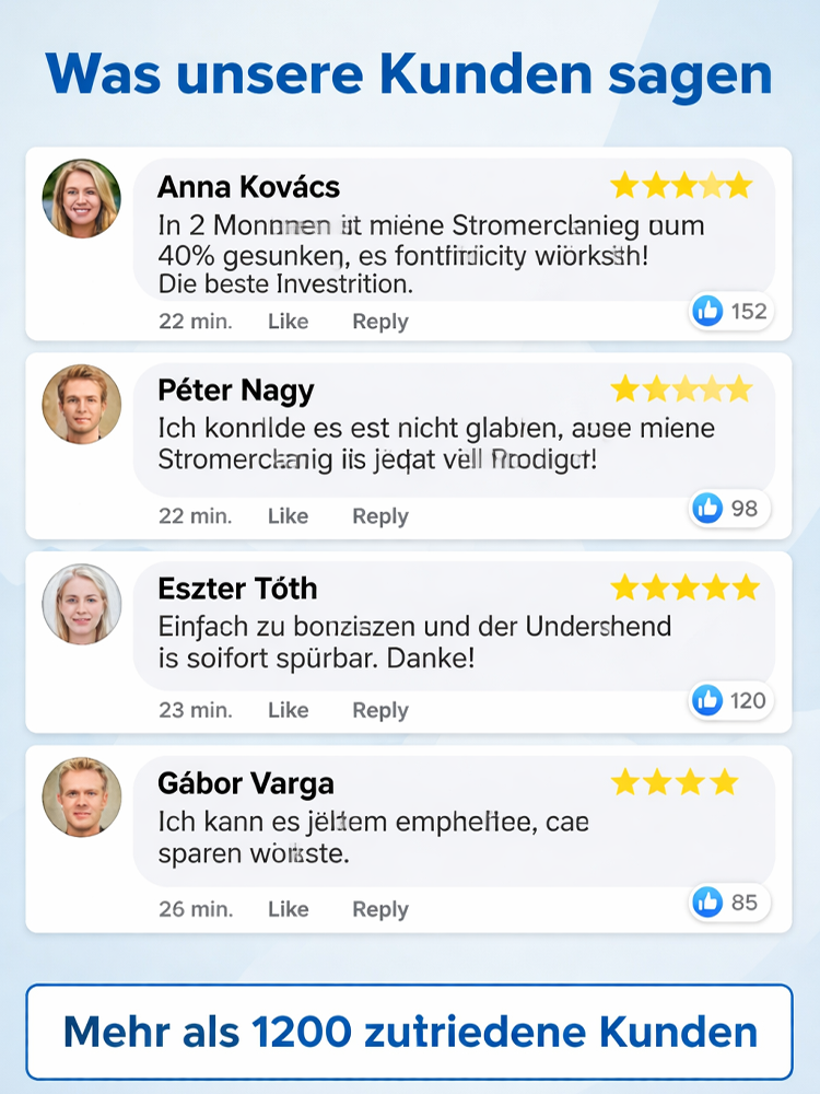 Kein Elektriker, keine Installation, kein Abo – 100% Plug & Play! Haushaltsintelligenter Stromspargerät