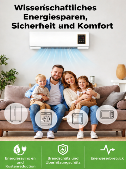 Kein Elektriker, keine Installation, kein Abo – 100% Plug & Play! Haushaltsintelligenter Stromspargerät