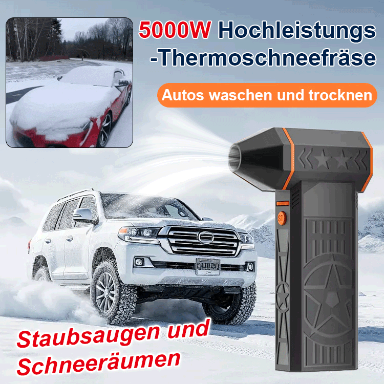 Schneeföhn 5000W Ultra-Leistung – Schnee in 3 Sekunden beseitigen!