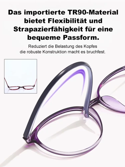  Ohne Augenuntersuchung | Augenschonende Lesebrille mit 0-1000 Grad automatischer Fokussierung