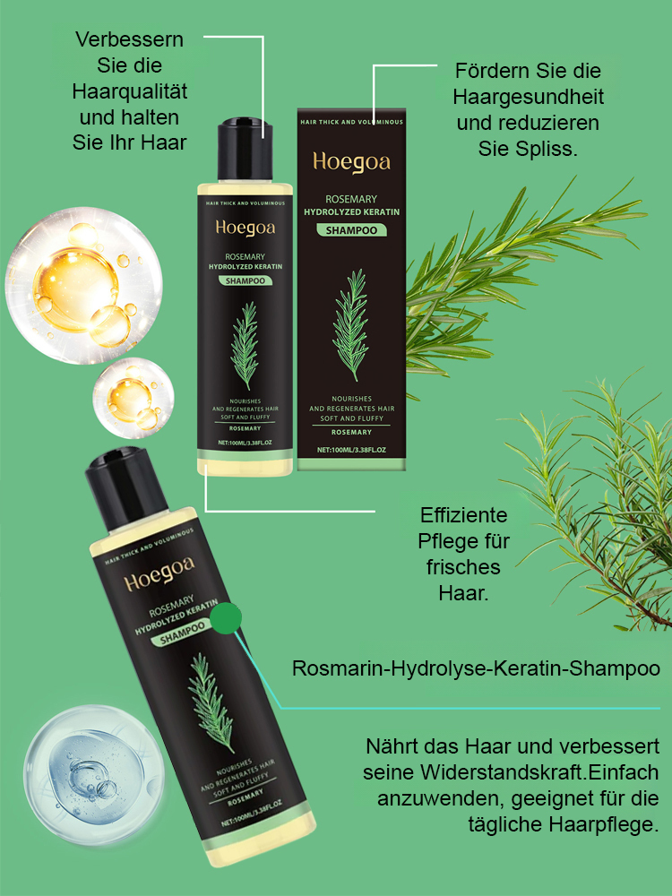 [Sichtbare Ergebnisse in 2 Wochen ]Pflanzenextrakt-Pflegeshampoo – Beste Ergebnisse bei wenig Haar