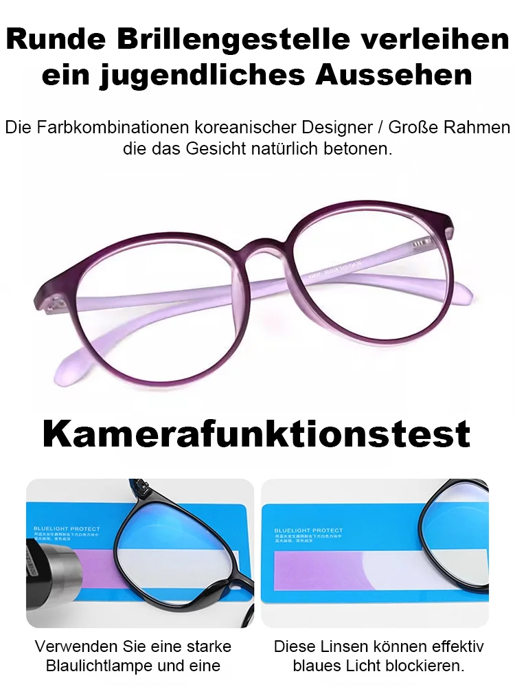  Ohne Augenuntersuchung | Augenschonende Lesebrille mit 0-1000 Grad automatischer Fokussierung