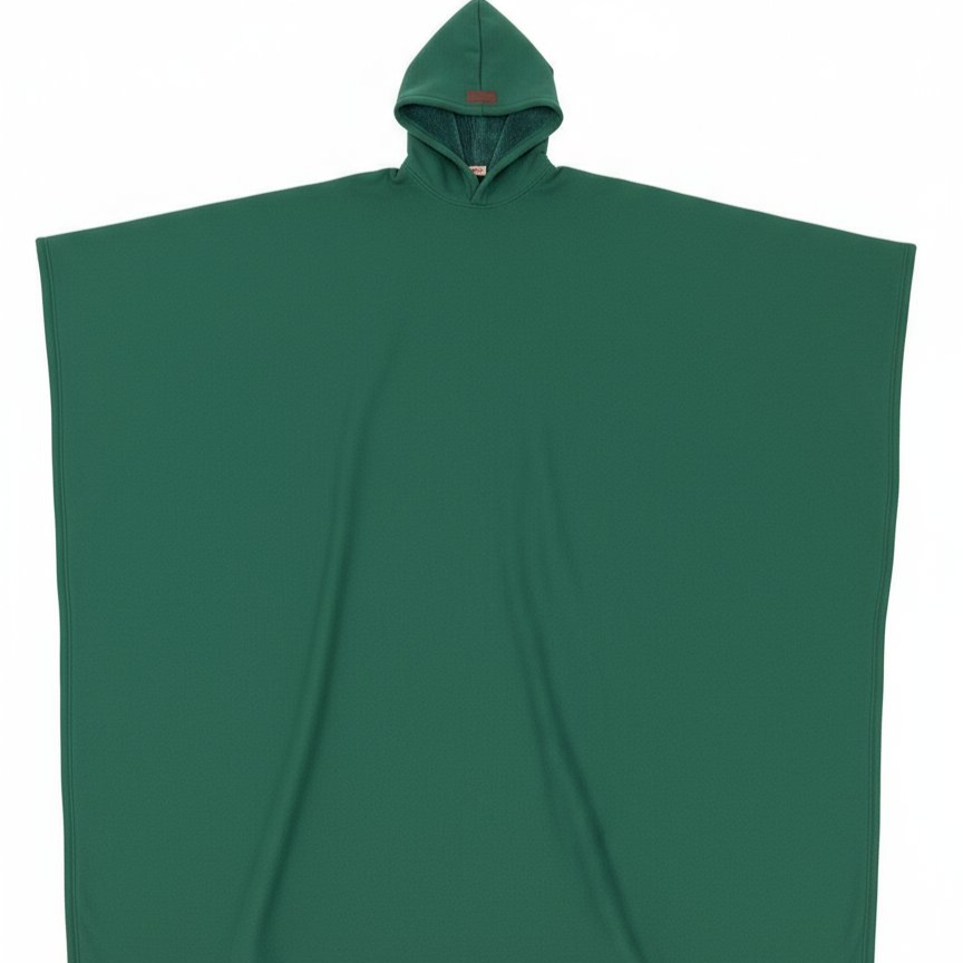 Kapuze mit Knöpfen, lockerer Wollmantel, Unisex.