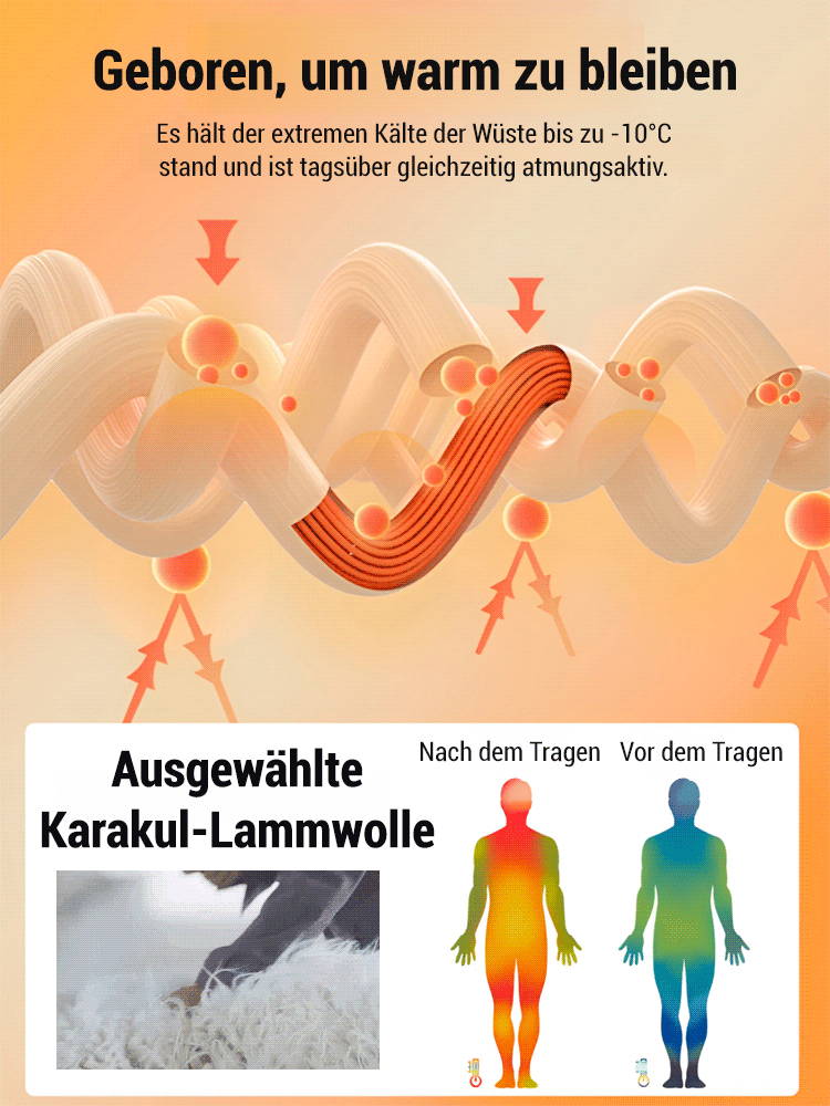 Kapuze mit Knöpfen, lockerer Wollmantel, Unisex.