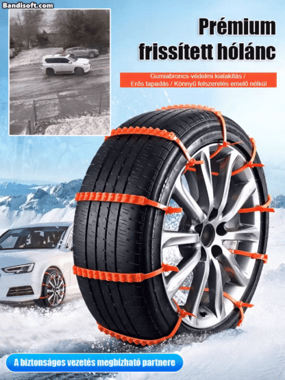 [Bleibt bei -40°C weich – bricht nicht, rutscht nicht ]Winter-Schneeketten-Maximale Traktion auf Eis & Schnee