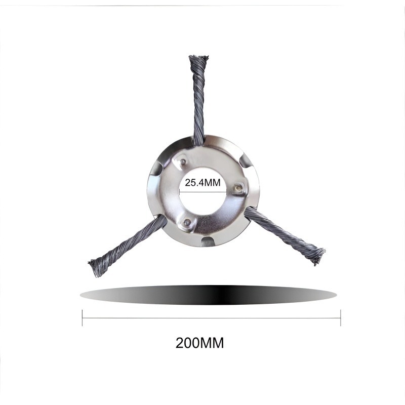 [10 JAHRE OHNE WECHSEL] Verschleißfreies Hochkohlenstoffstahl-Jäterad – Universell passend für alle Motorsensen!