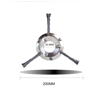 [10 JAHRE OHNE WECHSEL] Verschleißfreies Hochkohlenstoffstahl-Jäterad – Universell passend für alle Motorsensen!