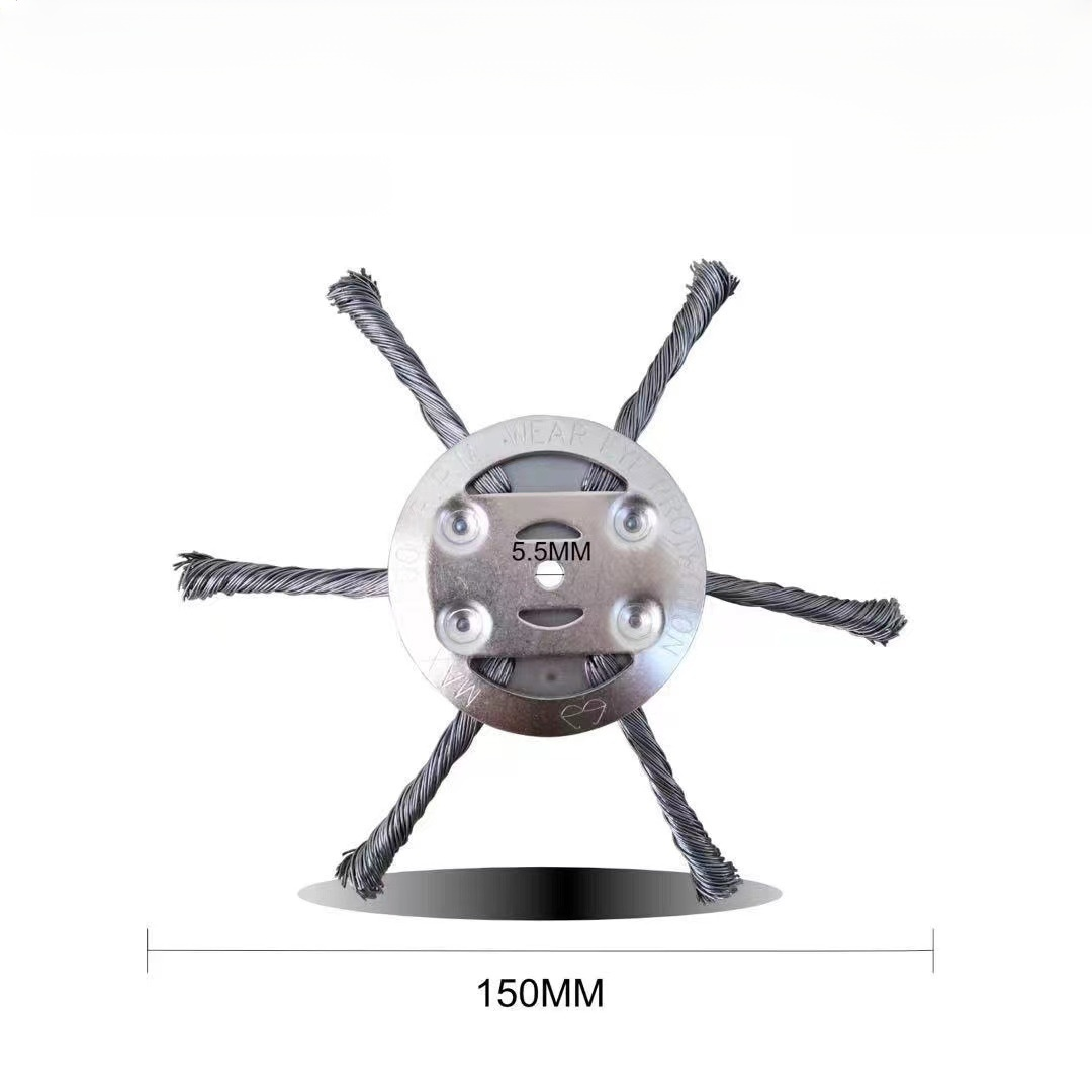 [10 JAHRE OHNE WECHSEL] Verschleißfreies Hochkohlenstoffstahl-Jäterad – Universell passend für alle Motorsensen!