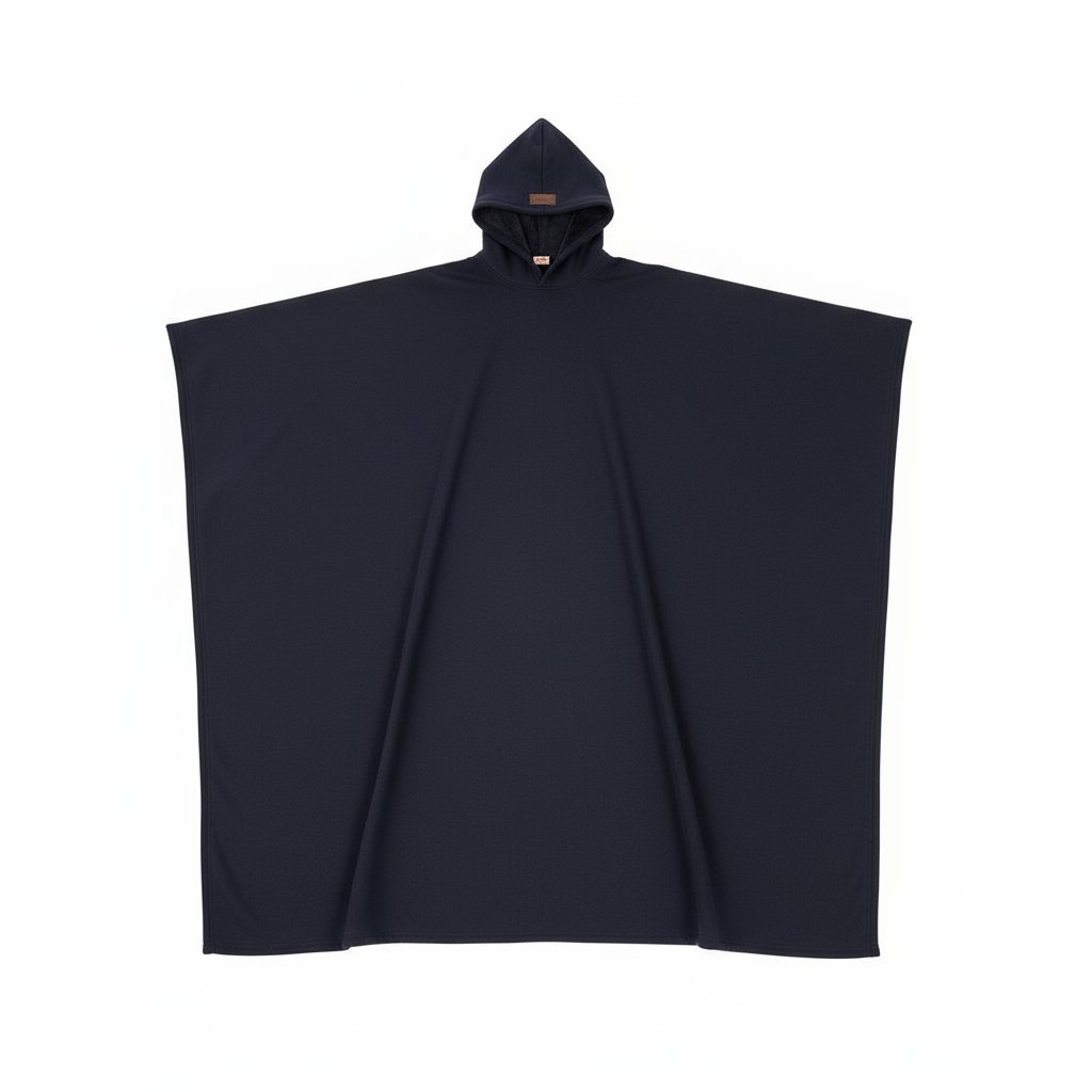 Kapuze mit Knöpfen, lockerer Wollmantel, Unisex.