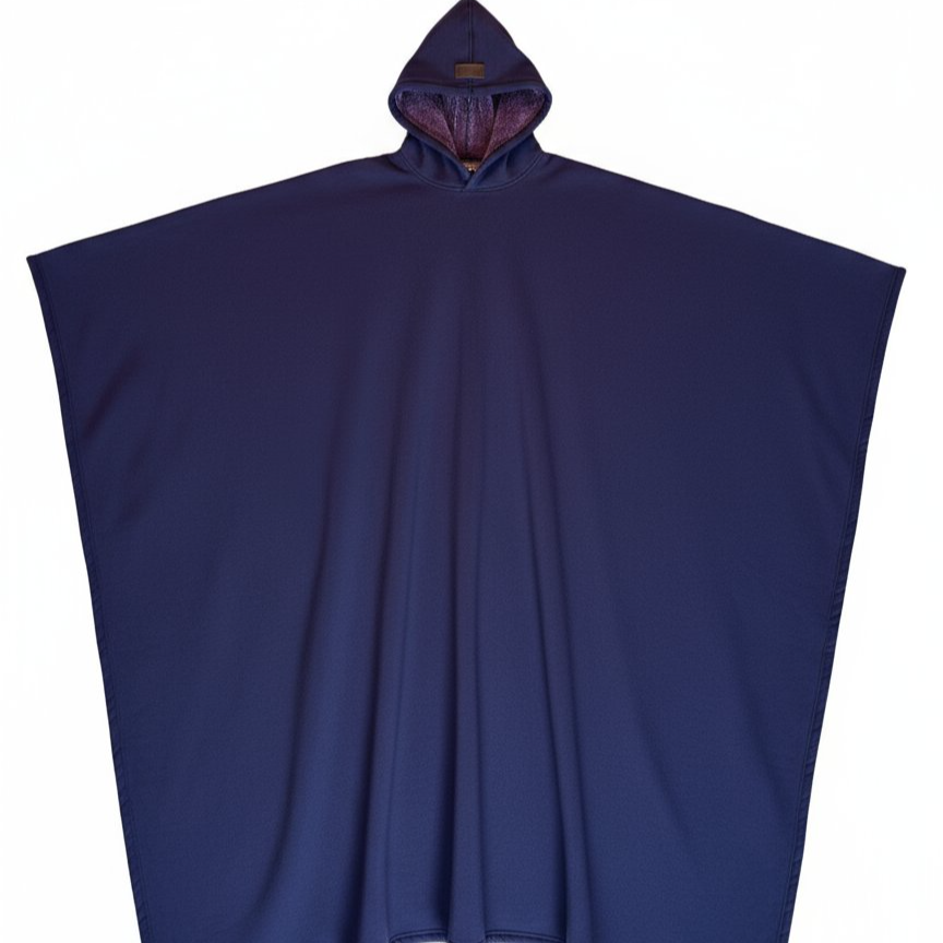 Kapuze mit Knöpfen, lockerer Wollmantel, Unisex.