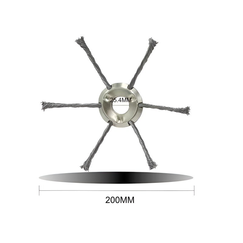 [10 JAHRE OHNE WECHSEL] Verschleißfreies Hochkohlenstoffstahl-Jäterad – Universell passend für alle Motorsensen!