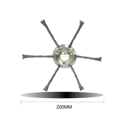 [10 JAHRE OHNE WECHSEL] Verschleißfreies Hochkohlenstoffstahl-Jäterad – Universell passend für alle Motorsensen!