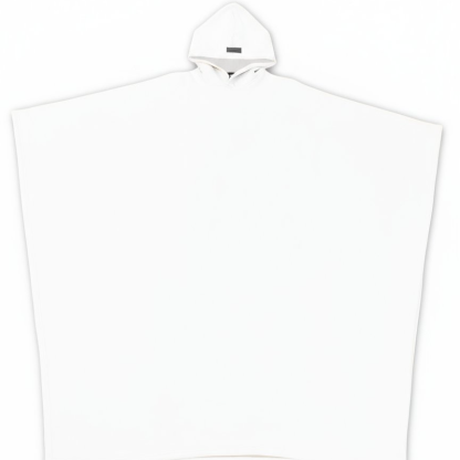 Kapuze mit Knöpfen, lockerer Wollmantel, Unisex.