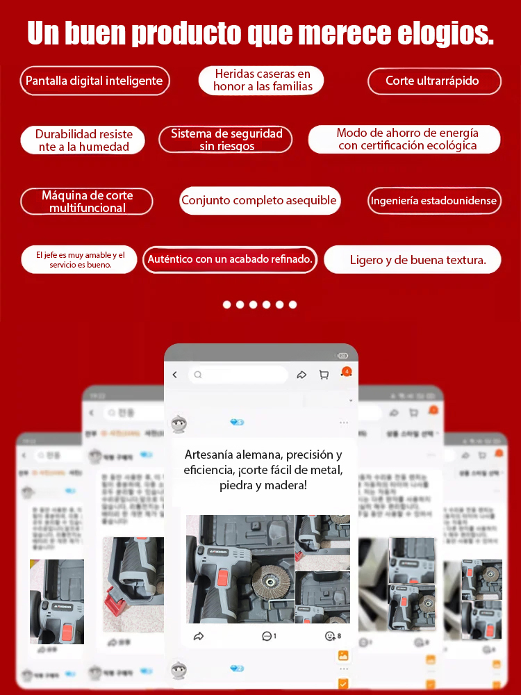 【Pantalla digital inteligente】Amoladora angular multifuncional alemana⚡️Compacto en tamaño, pero con un rendimiento potente: corta fácilmente bloques de metal, tubos de hierro e incluso tubos de rayos catódicos de televisores antiguos.