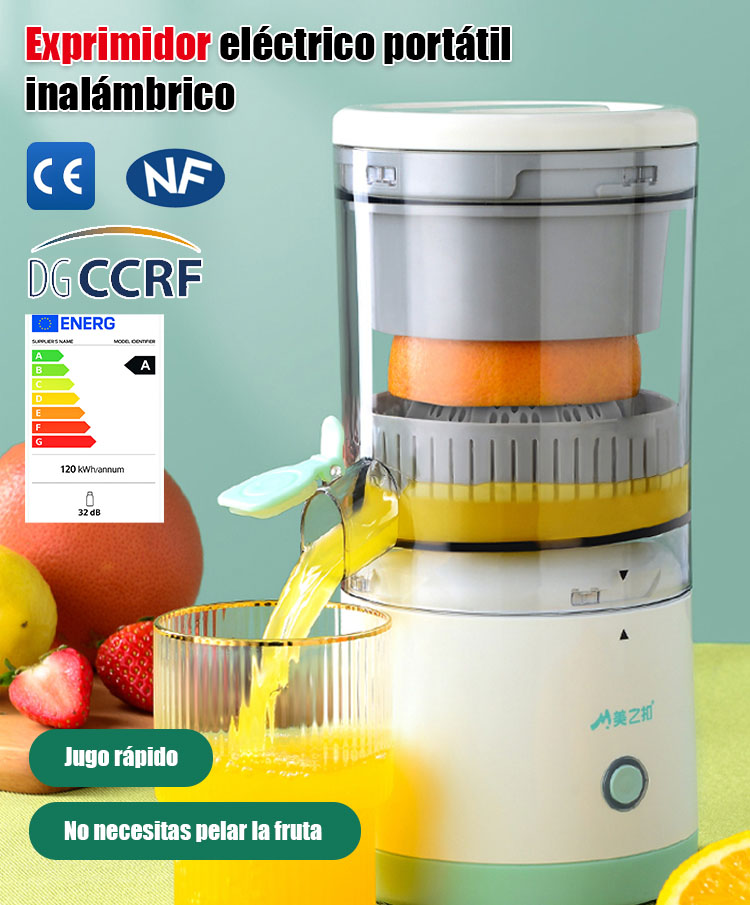 Juicer eléctrico automático para el hogarMás jugo✨️menos desperdicio y máxima frescura donde quiera que estés🎆¡Calidad alemana garantizada!