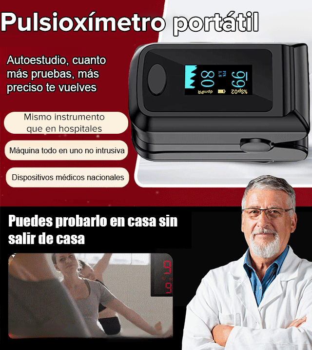 Oxímetro de pulso médico👉Monitorea tu azúcar, presión, oxígeno y ritmo cardíaco en cualquier momento🩺Y te lo garantizamos: si encuentras un error mayor al uno por ciento,Le indemnizaremos con diez veces el monto💯