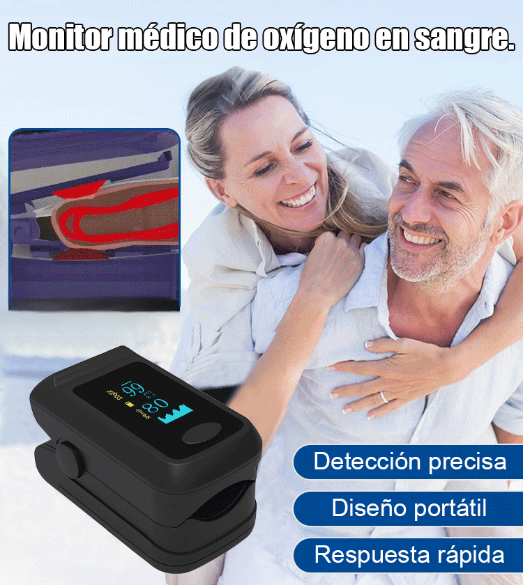 Oxímetro de pulso médico👉Monitorea tu azúcar, presión, oxígeno y ritmo cardíaco en cualquier momento🩺Y te lo garantizamos: si encuentras un error mayor al uno por ciento,Le indemnizaremos con diez veces el monto💯