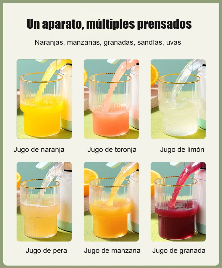 Juicer eléctrico automático para el hogarMás jugo✨️menos desperdicio y máxima frescura donde quiera que estés🎆¡Calidad alemana garantizada!