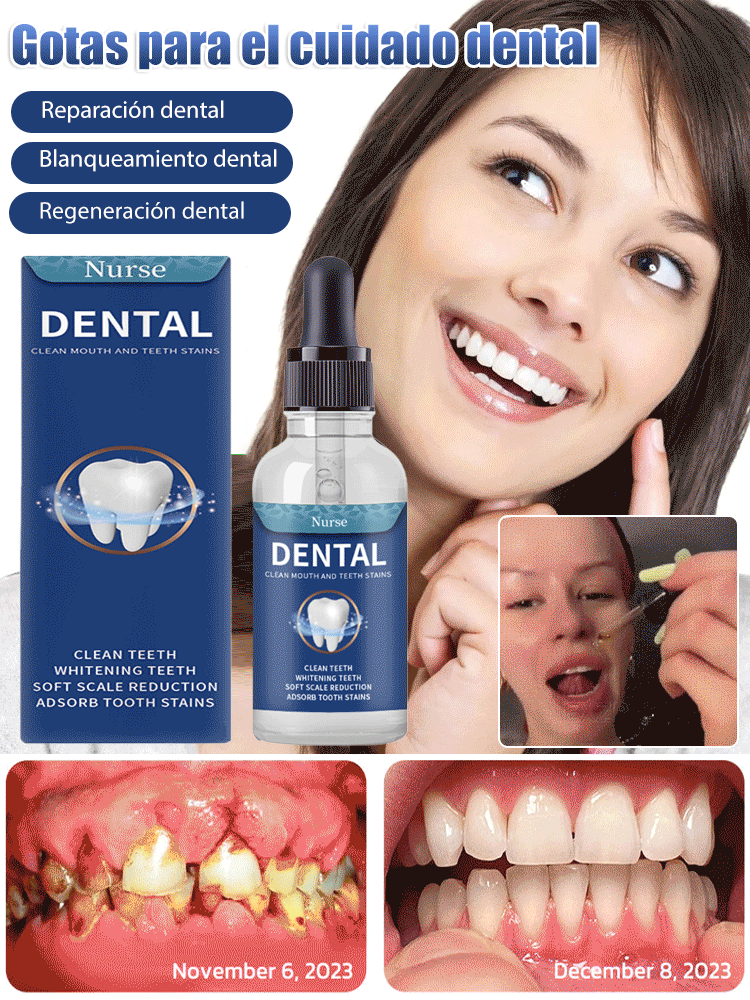 Gotas para el cuidado de la regeneración dental✨️Repara Caries y Protege tus Dientes Naturales