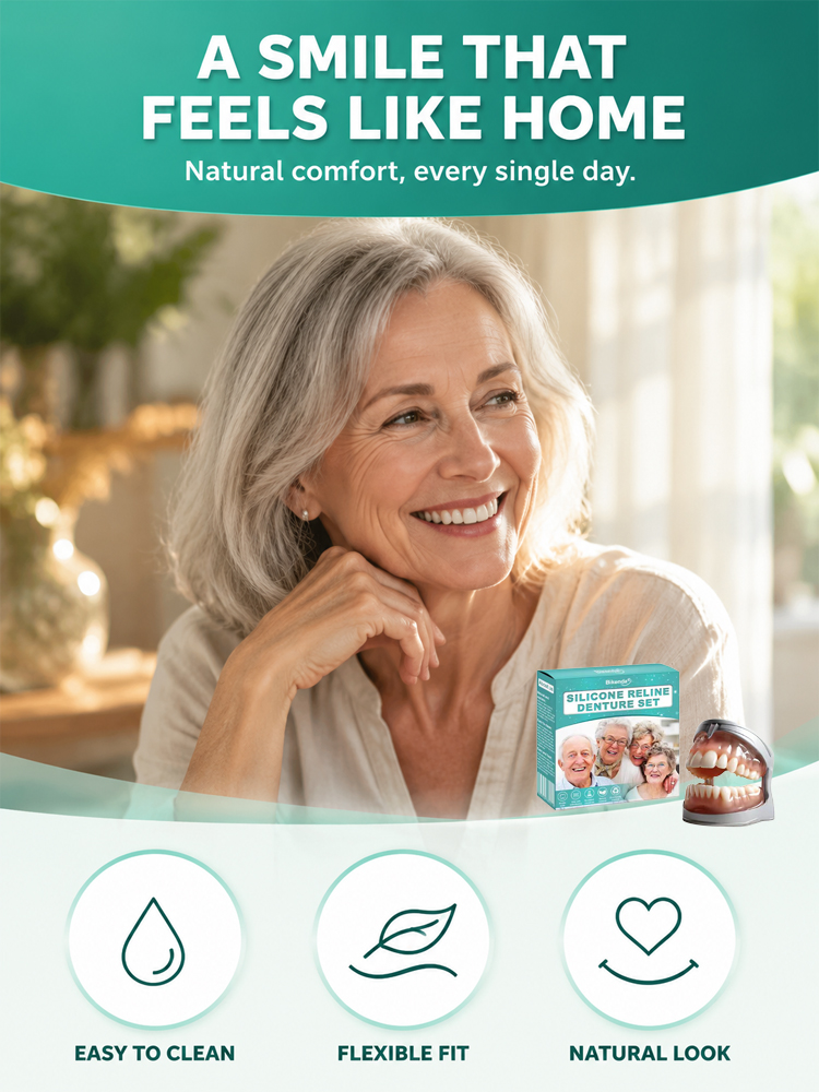DIYcos New Full Upper and Lower Teeth Set🦷 Get a charming smile in 1 second – no need to endure the pain of dental visits or spend a fortune!