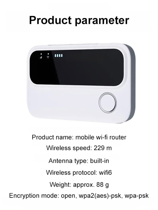 【Mobile Wi-Fi Router】No contract | no monthly fees | Pay once | Internet forever🚀Satellite internet with 5G speed👍Connect up to 12 devices simultaneously 44 reviews