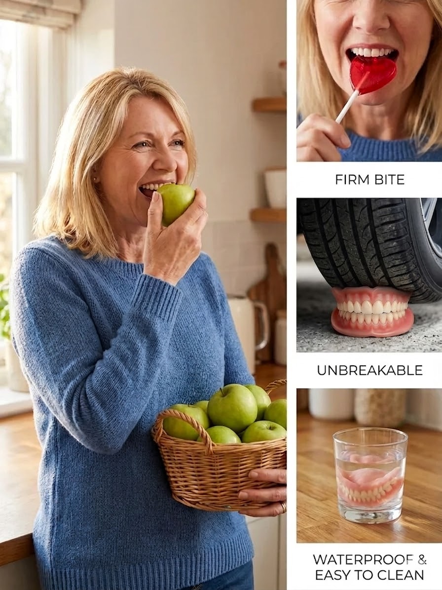 【Medical Grade Dentures】No adhesive needed, buy 1 get 1 free! Crazy deal