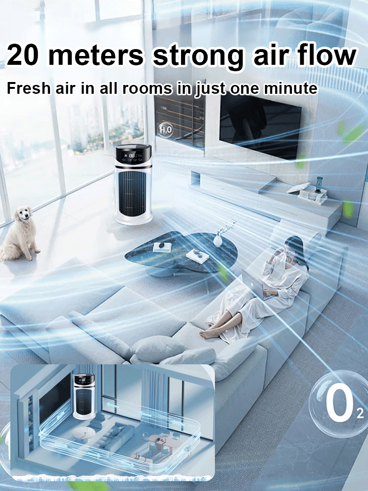 【Cools the entire room in 90 seconds】❄️ Portable air cooler—ready to use anywhere