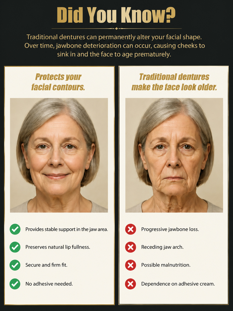 100% Realistic and Comfortable Dentures | Painless, No Glue Required丨Unisex