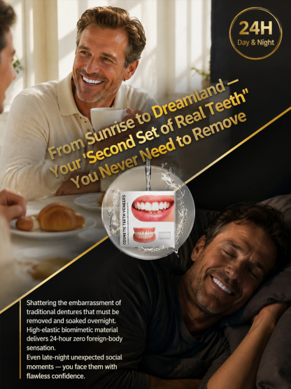 100% Realistic and Comfortable Dentures | Painless, No Glue Required丨Unisex