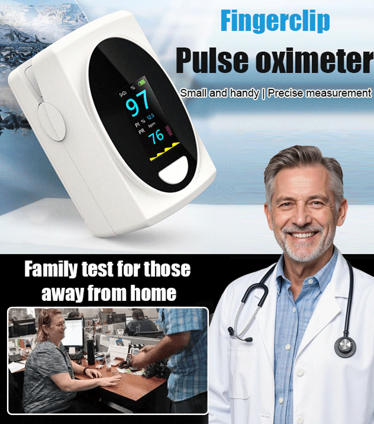 【Finger-Clip Pulse Oximeter】✌️No finger pricking required👍99% Accuracy⌚️Measure your blood sugar, blood pressure, cholesterol, blood oxygen, and heart rate precisely in just 5 seconds.
