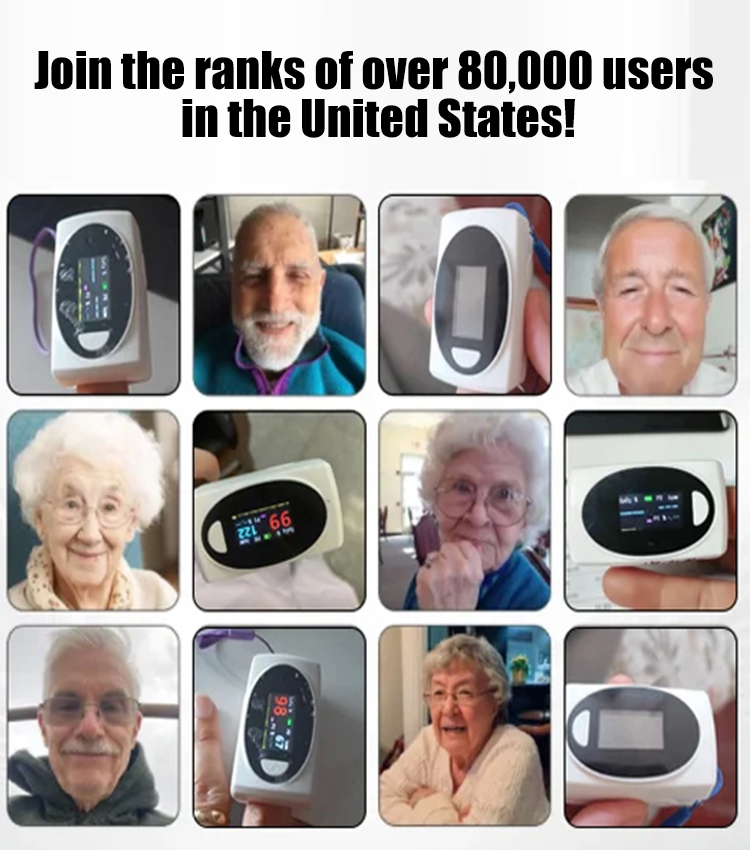 【Finger-Clip Pulse Oximeter】✌️No finger pricking required👍99% Accuracy⌚️Measure your blood sugar, blood pressure, cholesterol, blood oxygen, and heart rate precisely in just 5 seconds.