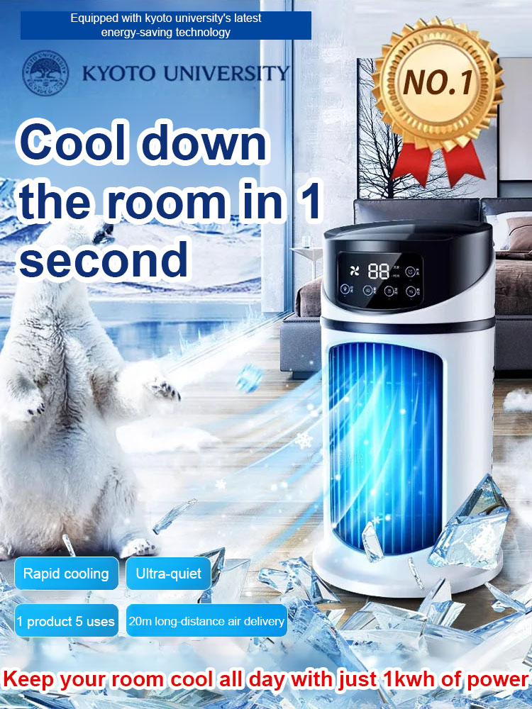 【Cools the entire room in 90 seconds】❄️ Portable air cooler—ready to use anywhere